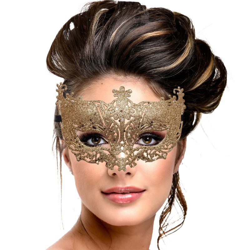 purpleX Enchanted Golden Veil Masquerade Mask Halloween Costume | Shop ...