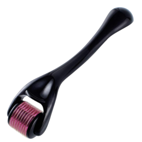 Microneedle Derma Roller For Skin, Beard &amp; Hair - Black