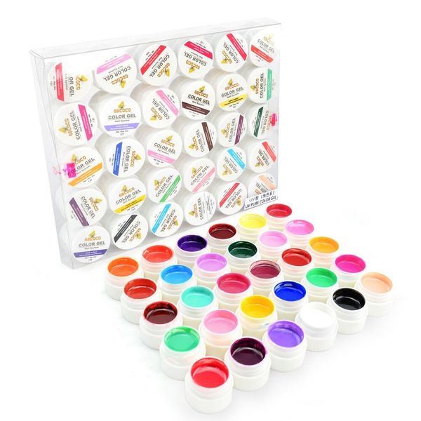 36 Colour UV Gel Polish Set - 8ml Bottles