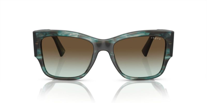 Vogue - Woman Square Sunglasses - Black and Blue