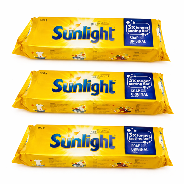 Sunlight Original Laundry Bar Soap 500g Pack of 3