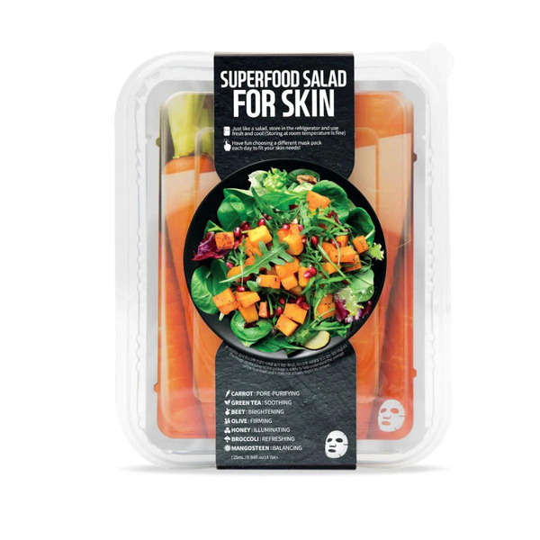 Farmskin Superfood Carrot Salad Package - 7 Face Masks x 25Ml