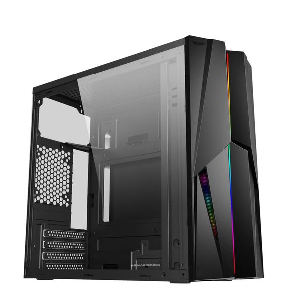 Armaggeddon Tron 1x MicroATX Gaming Case - Black