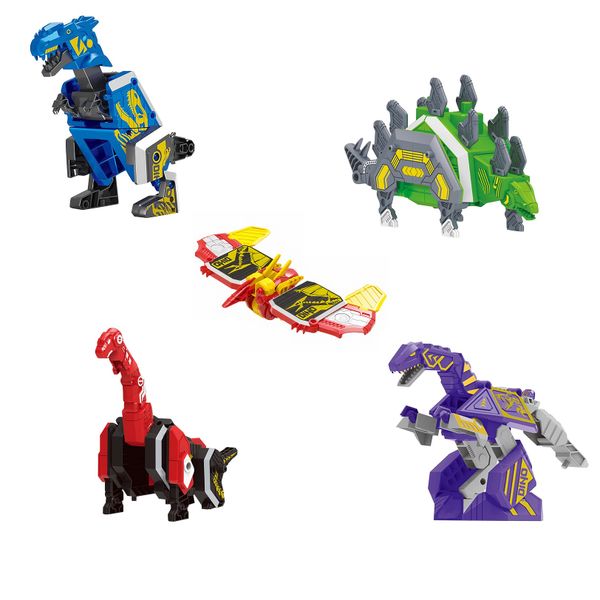 Deformation Robot 5 in 1 Puzzle Dinosaur - Set of 5
