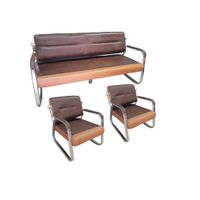 3 Seater Bench Chair and Two Matching Single Chairs
