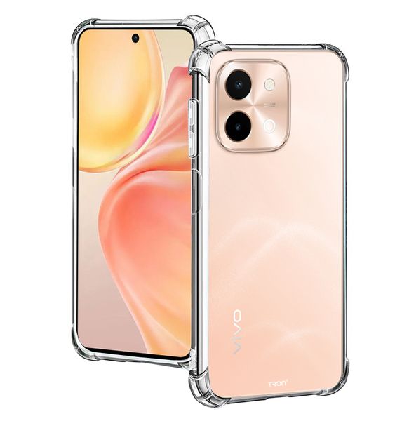 TRON Shockproof Transparent Gel Case Compatible with Vivo Y28 4G