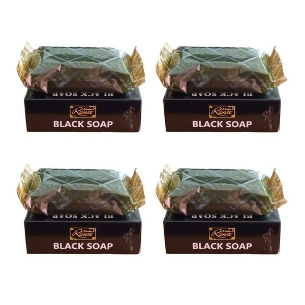 Madam Ranee African Black Soap | Face &amp; Body | 4 Pack x 100g