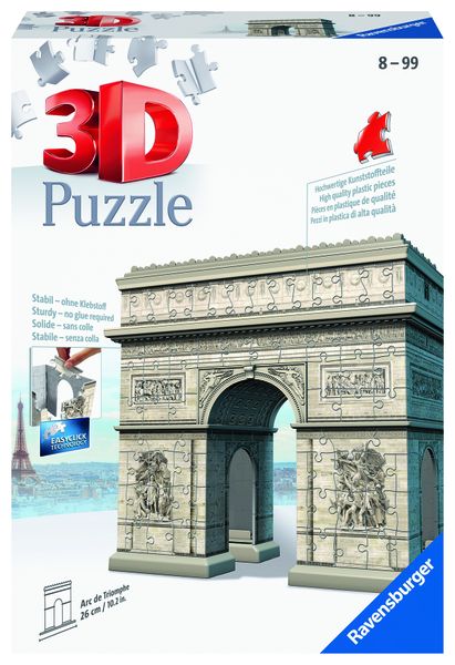 Ravensburger 216 Piece 3D Puzzle Buildings-Arc De Triomphe