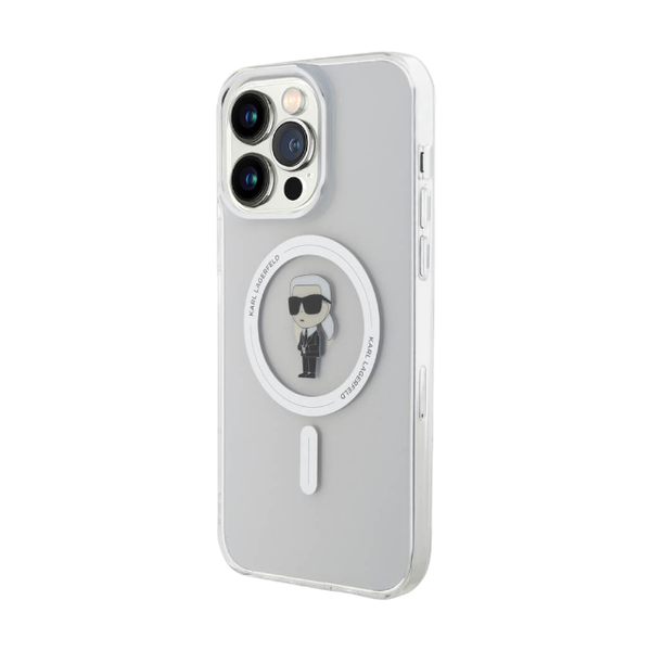 Karl Lagerfeld IML Ikonik MagSafe Case for iPhone 15 Pro - Cear