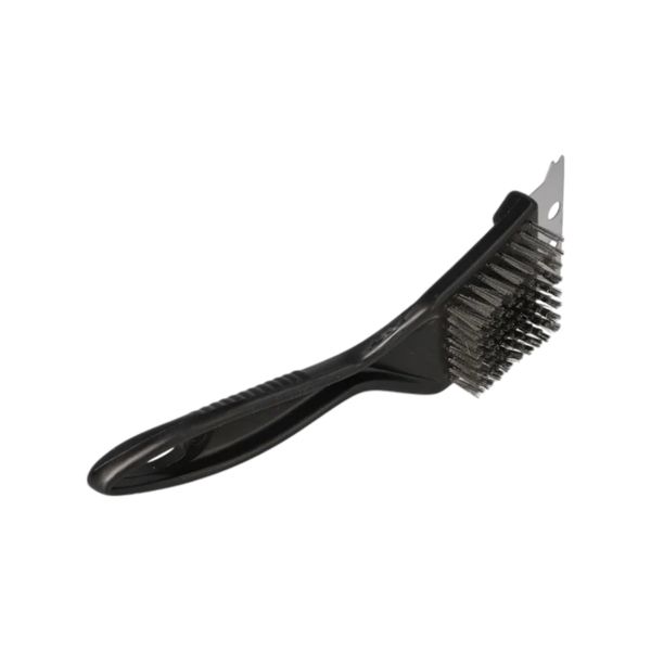Black Stainless Steel Braai Brush with Wire Bristles 20.5cm