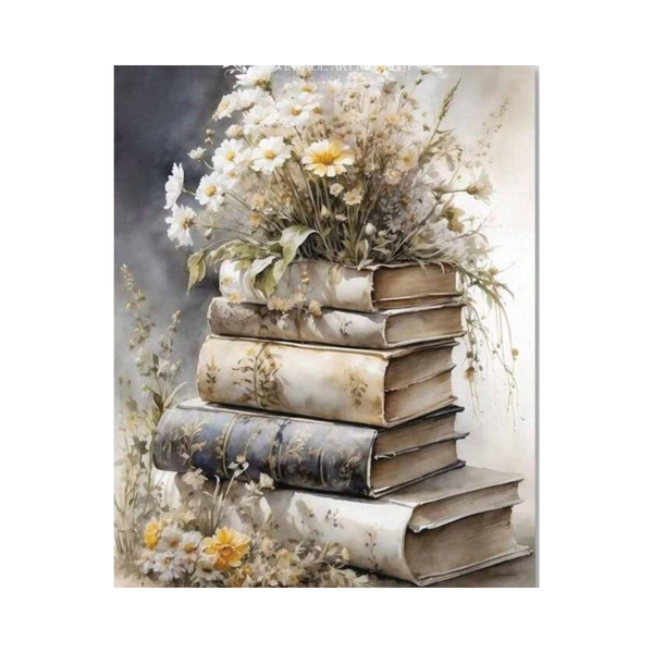 Wildflower Words Paint by Number Kit for Adults/Beginners