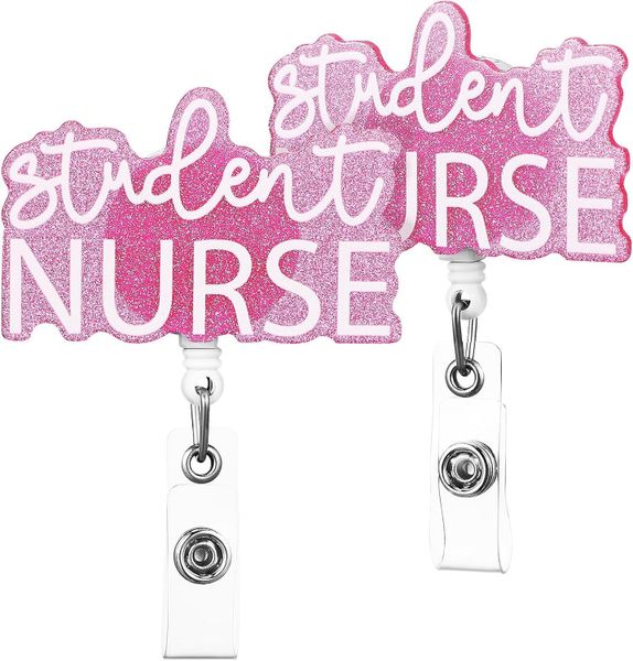 Retractable Nurse Badge Holder Clips Sturdy Badge Reels for Student