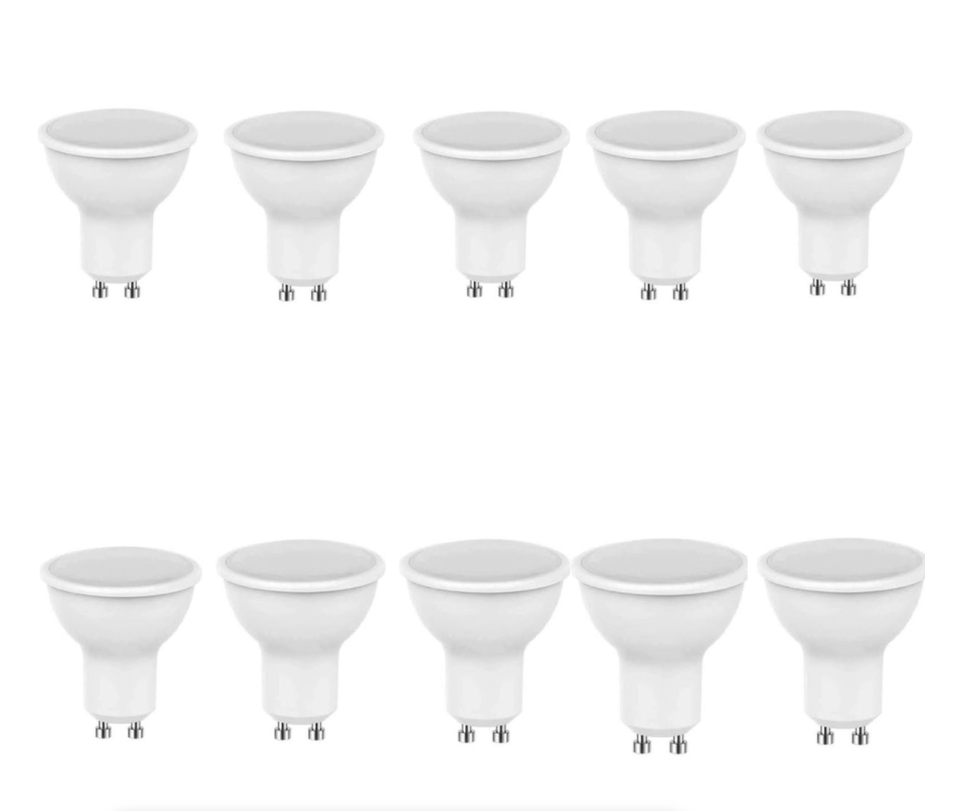 10 Pack - Led 6w Down Lights Gu10 Natural White 