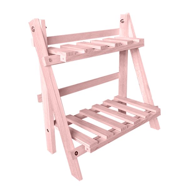 Foldable Green Wood Plant Stand