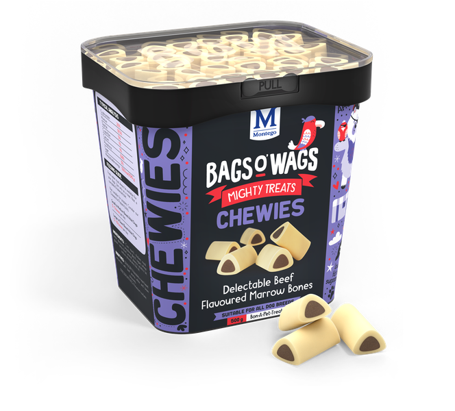 Montego Bags O' Wags - Chewies Marrow Bones Dog Treats 500 g