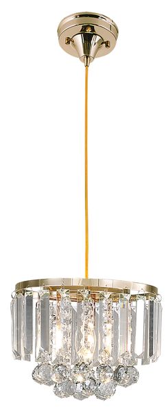 Dual-Function Modern Crystal Chandelier In Gold - PEN826 Gold