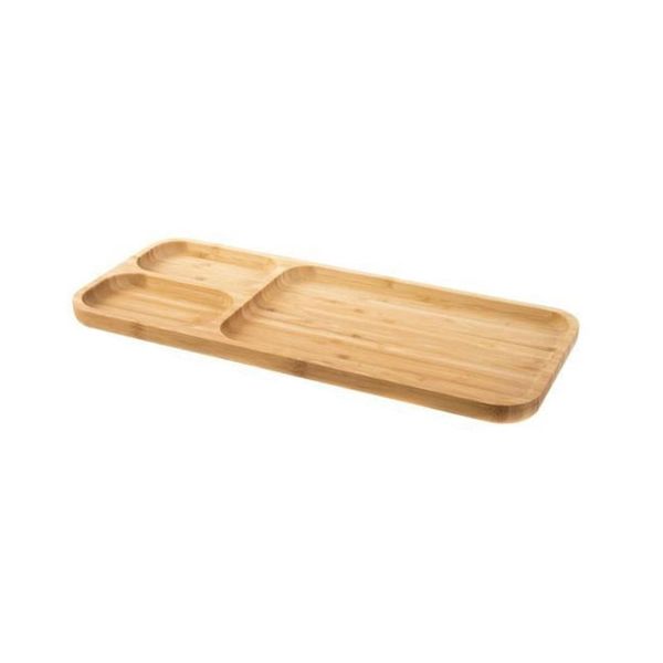 Wooden Bamboo Appetizer Platter