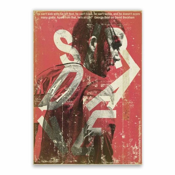 David Beckham Man United Poster - A1