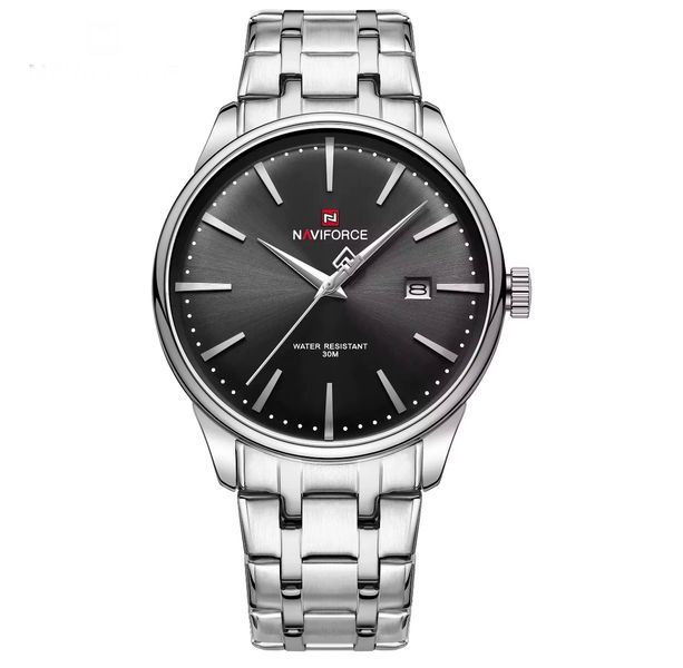 NAVIFORCE Men Silver Watch