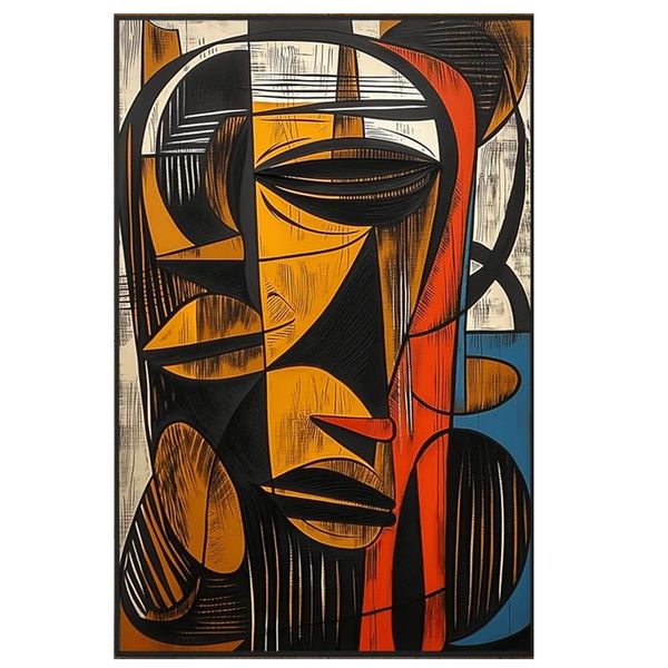 Gold black Cotton Canvas cm Abstract Wall Art