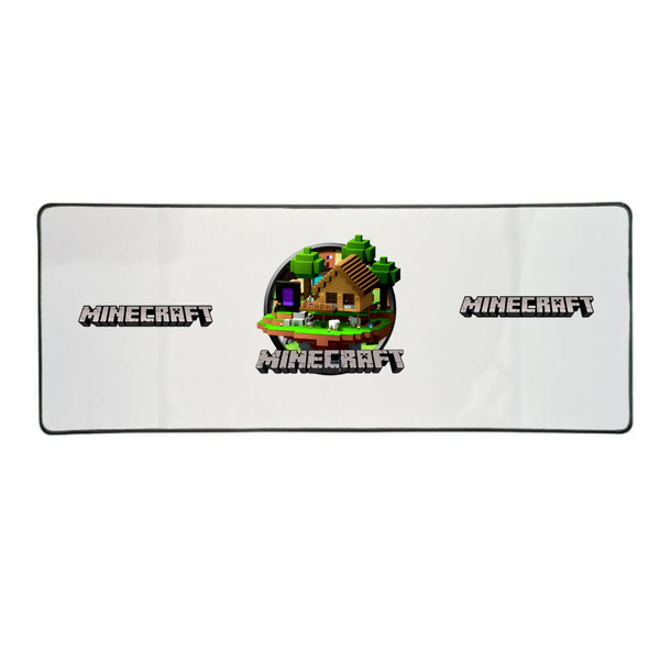 Katz Designs - Long Desk Mouse Pad - Minecraft