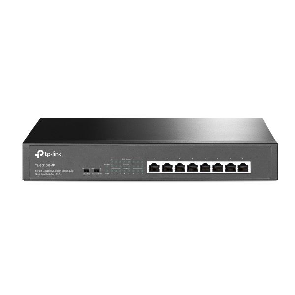 TP-Link TL-SG1008MP 8-Port Gigabit PoE+ Desktop/Rackmount Switch, 153W PoE+