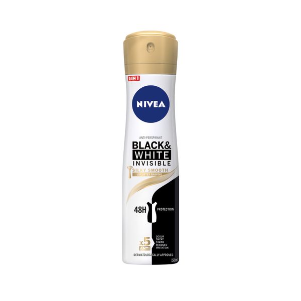 NIVEA Deo Black &amp; White Silky Smooth Anti-Perspirant Spray - 150ml