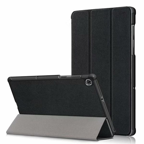 TUFF-LUV Slim Folio Case &amp; Stand for Lenovo M10 Plus / X606F Black