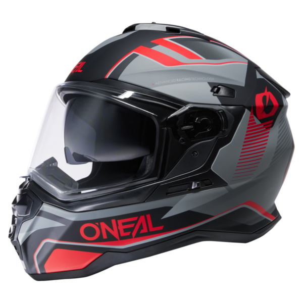 O'Neal D-SRS Square V.22 Black/Red Helmet