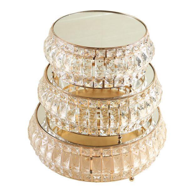 3 Pack Cake Stands, Metal Cake Stands, Dessert Display Dessert Plate-Iron