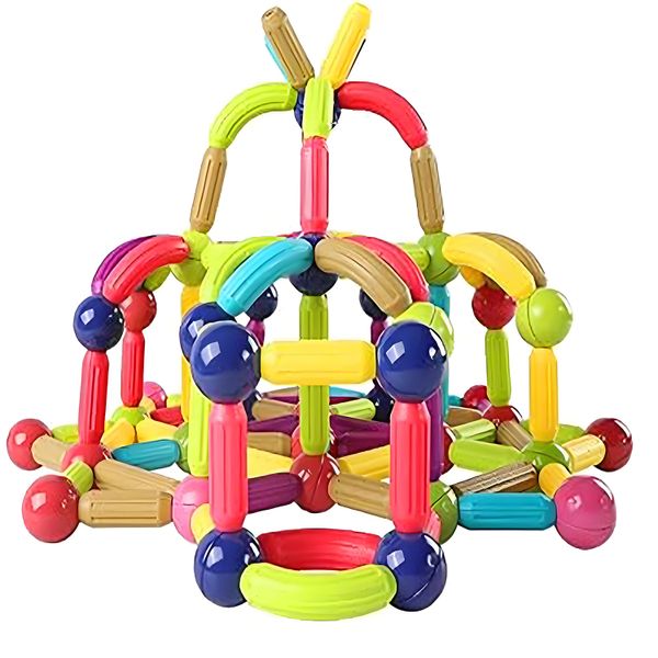 77Piece Magnetic Sticks and Balls Set,Magnet Building Set,Magnetic Tubes