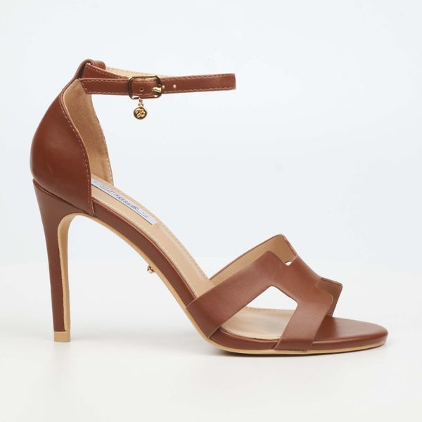 Miss Black Jazz 39 Women Faux Leather High Heel - Tan