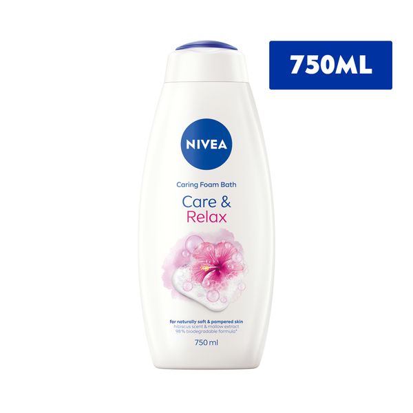 NIVEA Care &amp; Relax Caring Shower Cream Body Wash, 750ml