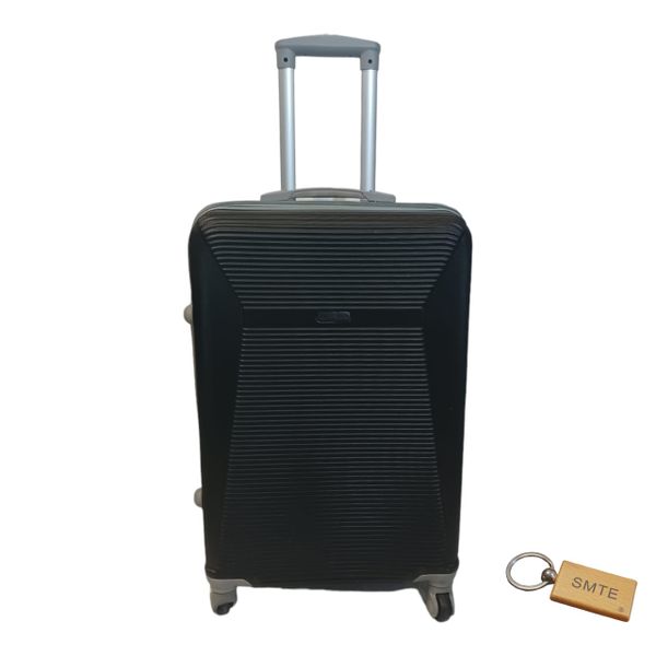 Durable Elegance: ABS Suitcase Medium 65Cm with Smte Keyring - 1 Piece