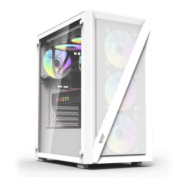 darkFlash Computer Case DK260 AIR WHITE (with 4 Argb fans)