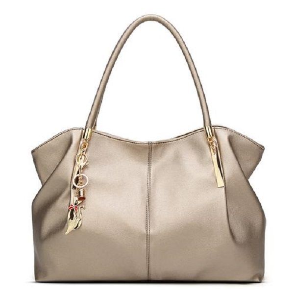 Champagne Colored Classic Ladies Handbag (0759)