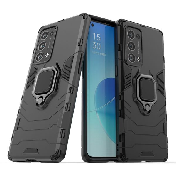 Phone Case compatible with Oppo Reno6 Pro Plus Shockproof Bumper with Holder