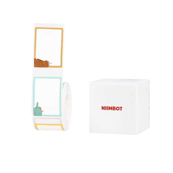 Niimbot - D101 Only - 25×35mm - 180 Design Labels - Happy Forest