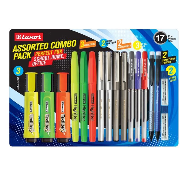 Luxor Assorted Combo Pack 17Pcs. (1350B)