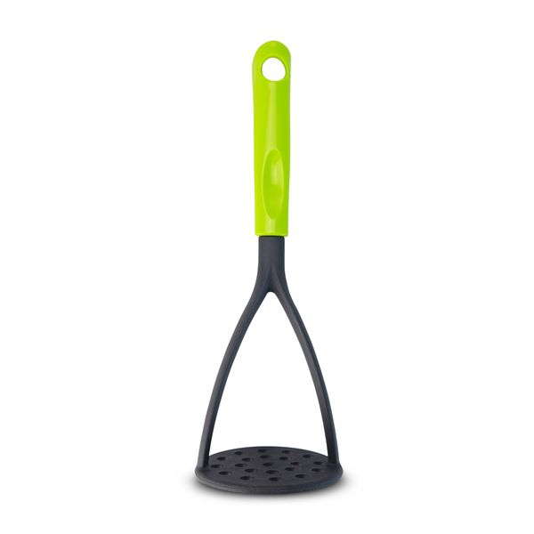 HillHouse - Potato Masher - Nylon - Dishwasher Safe - Black and Green