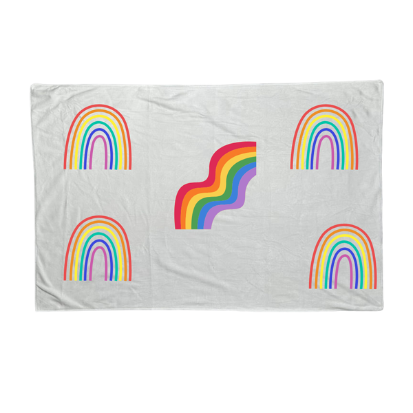 Baby Blanket - ROYGBIV Rainbows
