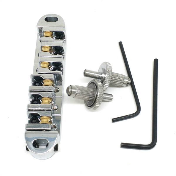 Roller Saddle Guitar Bridge Roller Bridge(Silver)