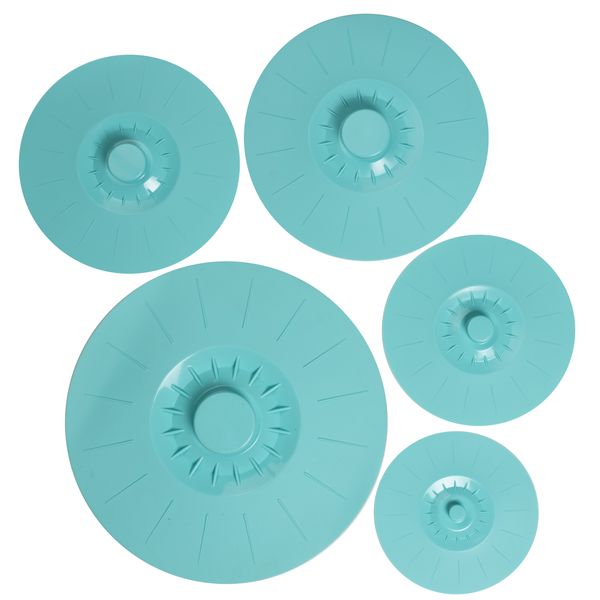 Kitchen Junkies - Silicone Suction Lids set of 5