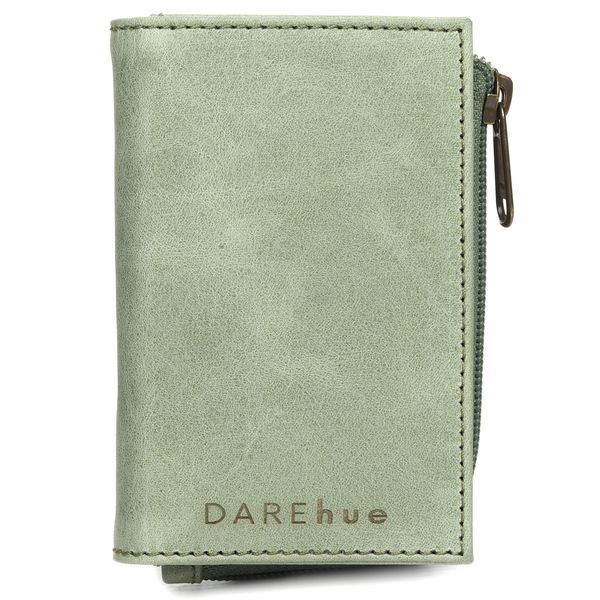 DAREhue - Small Slim Ladies Leather Wallet - 8 card slots