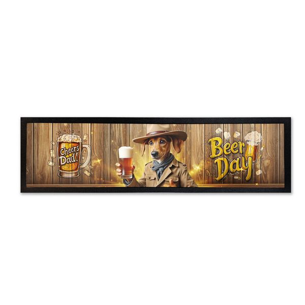 Jack Russelll Cheers Bar Mat