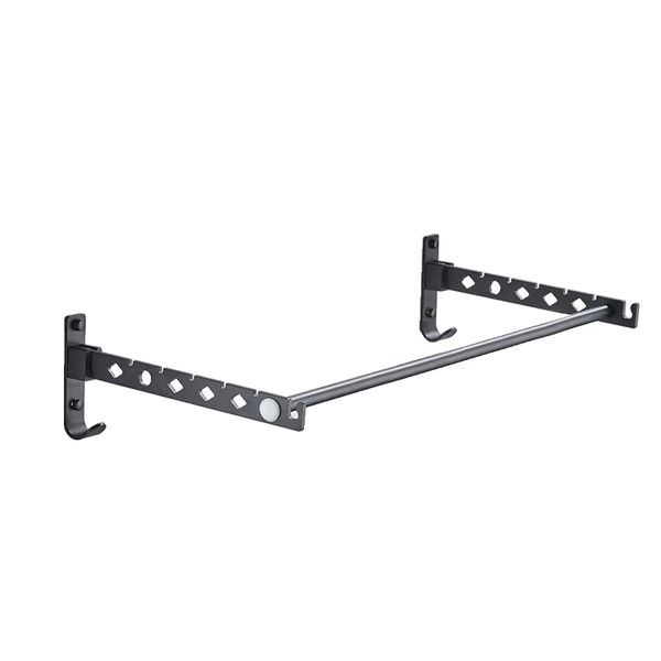 Space Saver Foldable Wall Clothes Hanger Rack Laundry Room Organizer