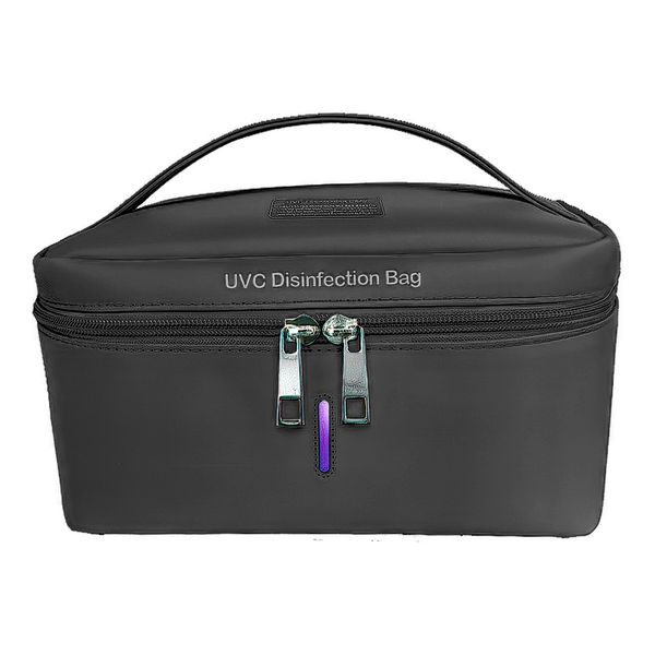 Toiletery &amp; Makeup Bag with Removable UV Disinfection Light