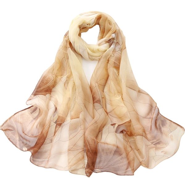 Scarf for Women - Lightweight Print Floral Pattern Shawl - Sunscreen Shawls