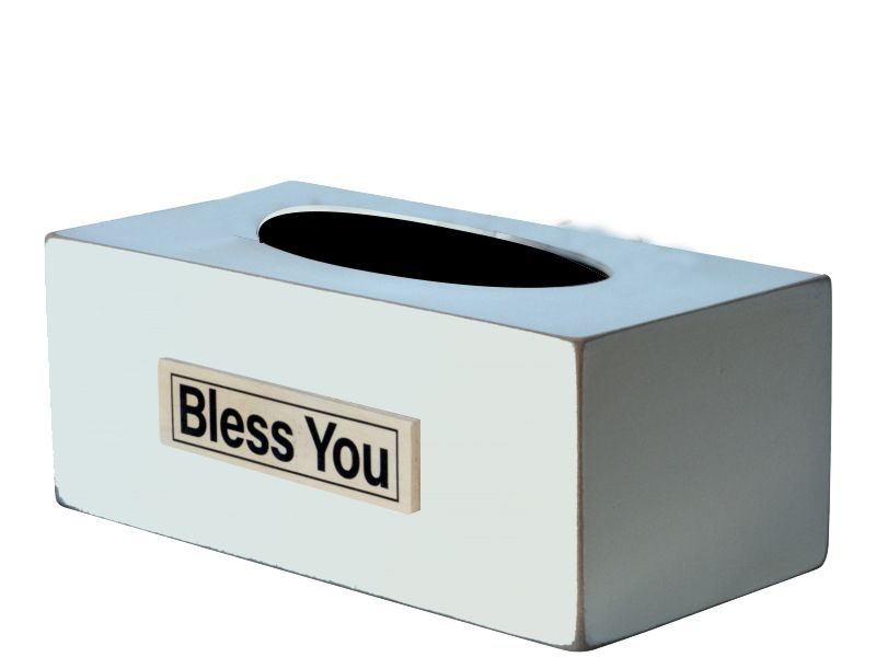Baytiques - Tissue Box Cream Bless You 10cmx33cmx25cm