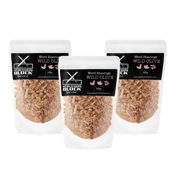 My Butchers Block - Smoke Shavings Wild Olive 3 Pack